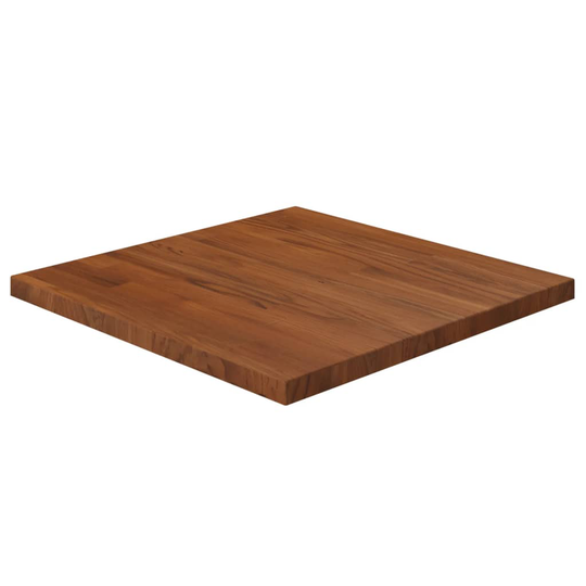 vidaXL Pöytälevy neliö tummanruskea 50x50x2,5 cm käsitelty tammi