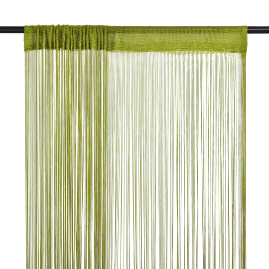 vidaXL String-verhot 2 kpl 140x250 cm Vihreä