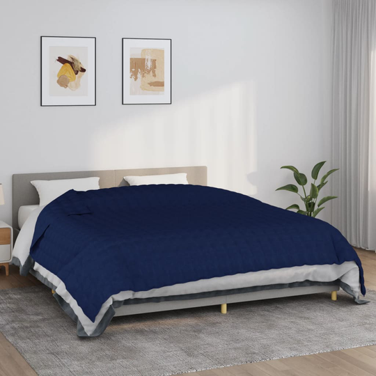 vidaXL Painopeitto sininen 235x290 cm 11 kg kangas