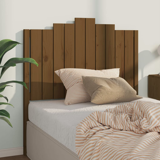 vidaXL Sängynpääty hunajanruskea 106x4x110 cm täysi mänty