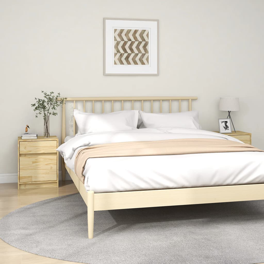 vidaXL Yöpöydät 2 kpl 40x31x50 cm täysi mänty