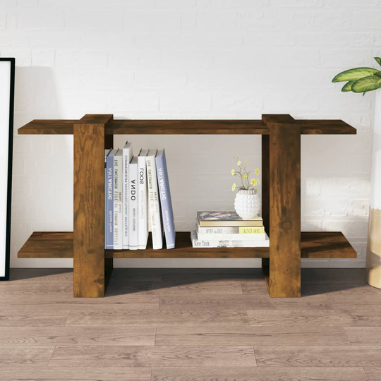 vidaXL Kirjahylly savutammi 100x30x51 cm tekninen puu