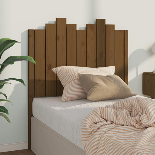vidaXL Sängynpääty hunajanruskea 96x4x110 cm täysi mänty