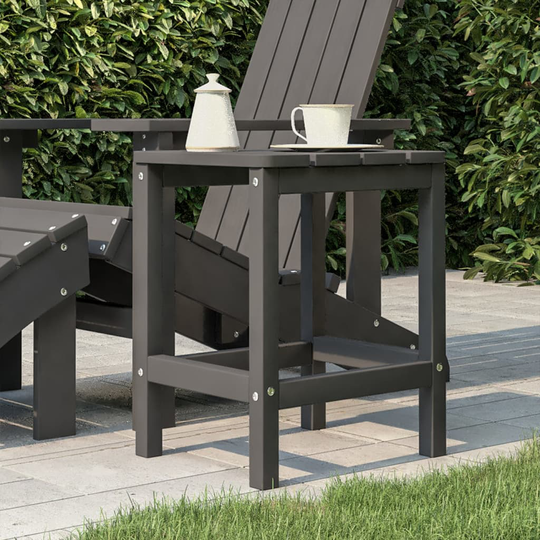 vidaXL Adirondack puutarhapöytä antrasiitti 38x38x46 cm HDPE