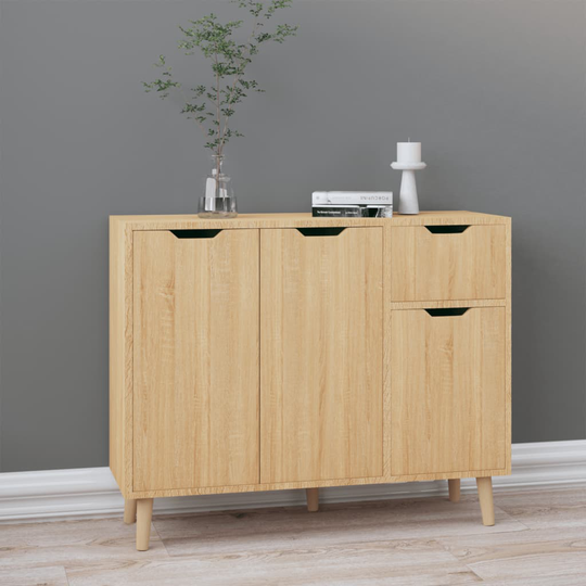 vidaXL Senkki Sonoma-tammi 90x30x72 cm lastulevy