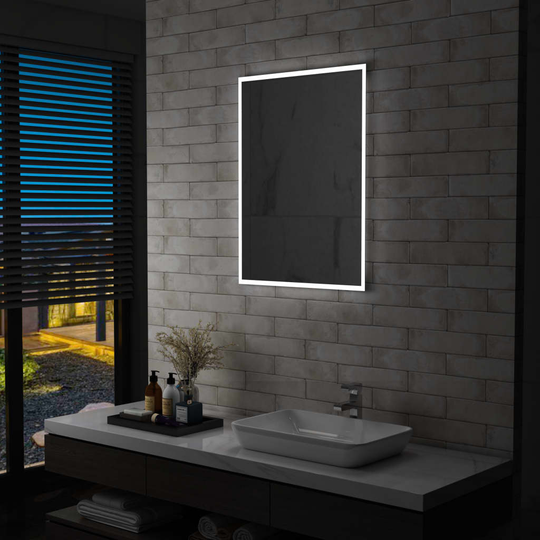 vidaXL Kylpyhuoneen LED-seinäpeili 60x80 cm
