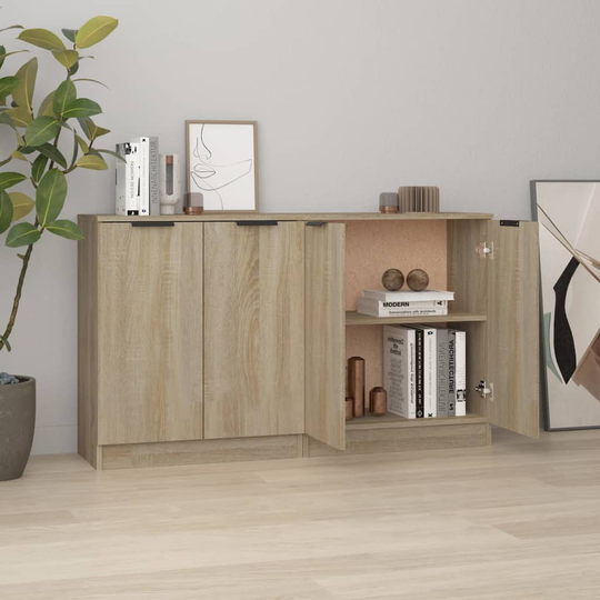 vidaXL Senkit 2 kpl Sonoma-tammi 60x30x70 cm tekninen puu