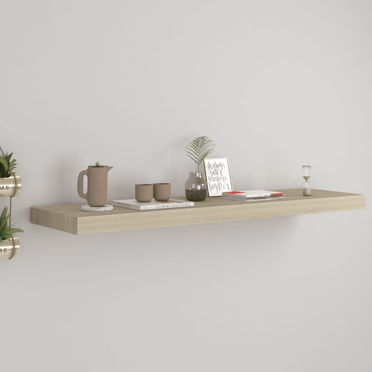 vidaXL Kelluva seinähylly tammi 90x23,5x3,8 cm MDF