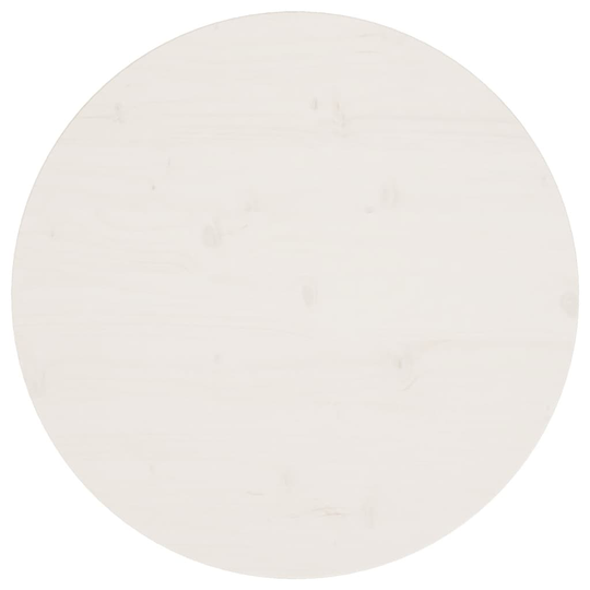 vidaXL Pöytälevy valkoinen Ø60x2,5 cm täysi mänty