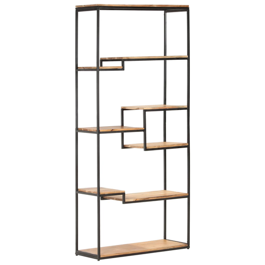 vidaXL Kirjahylly 80x30x180 cm täysi akaasiapuu