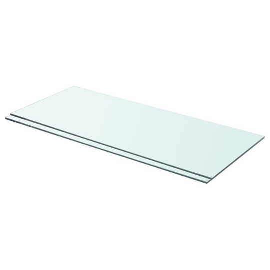 vidaXL Hyllyt 2 kpl kirkas lasi 70x30 cm