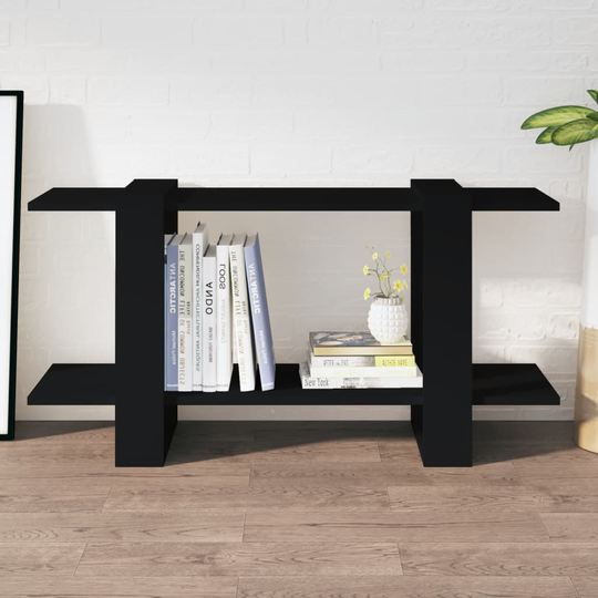 vidaXL Kirjahylly musta 100x30x51 cm tekninen puu
