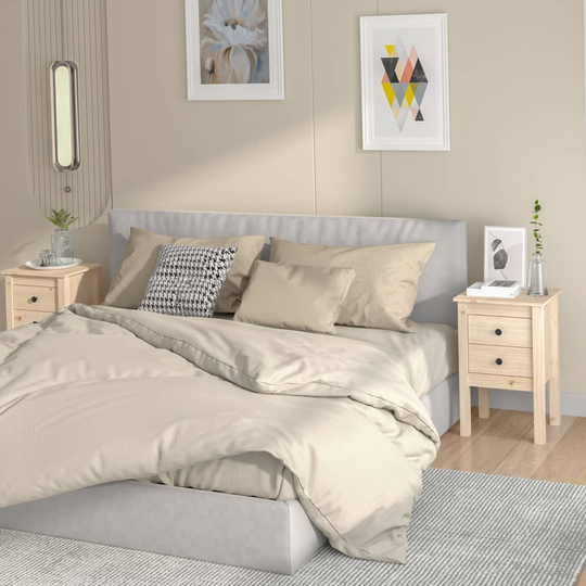 vidaXL Yöpöydät 2 kpl 40x35x61,5 cm täysi mänty