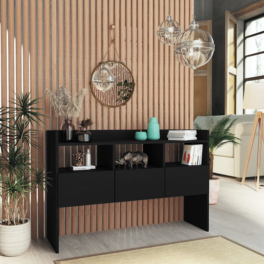 vidaXL Senkki musta 105x30x70 cm lastulevy