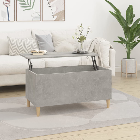 vidaXL Sohvapöytä betoninharmaa 90x44,5x45 cm tekninen puu