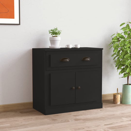 vidaXL Senkki musta 70x35,5x67,5 cm tekninen puu