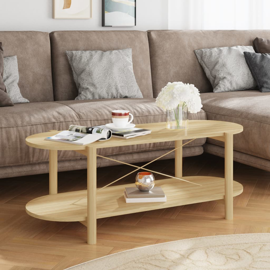 vidaXL Sohvapöytä 110x48x40 cm tekninen puu