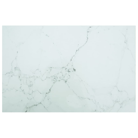 vidaXL Pöytälevy valkoinen 100x62 cm 8 mm karkaistu lasi marmorikuvio