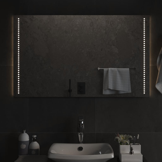 vidaXL Kylpyhuoneen LED-peili 60x100 cm