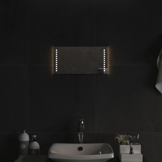 vidaXL Kylpyhuoneen LED-peili 20x40 cm