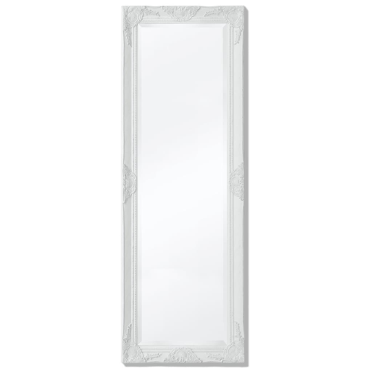 vidaXL Seinäpeili Barokkityylinen 140x50 cm Valkoinen