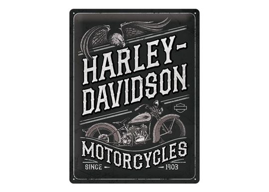 Retro metallitaulu Harley-Davidson - Motorcycles Eagle 30x40 cm
