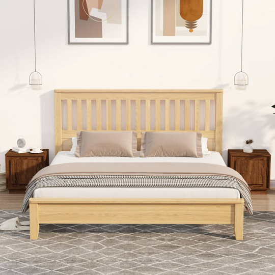 vidaXL Yöpöydät 2 kpl ruskea tammi 44x35x45 cm tekninen puu