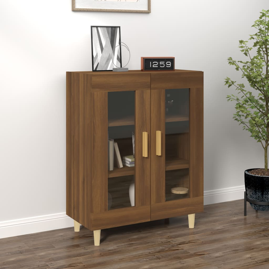 vidaXL Senkki ruskea tammi 69,5x34x90 cm tekninen puu