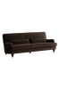 RIVERDALE sohva, 3:n istuttava Tummanruskea