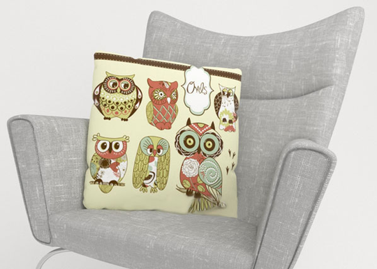 Koristetyyny OWL 2 40x40 cm