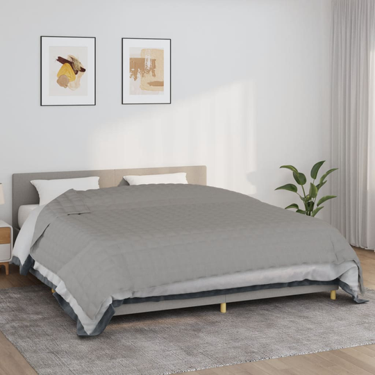 vidaXL Painopeitto harmaa 220x260 cm 15 kg kangas
