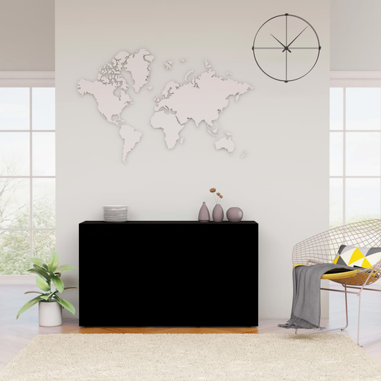 vidaXL Senkki musta 120x36x69 cm lastulevy