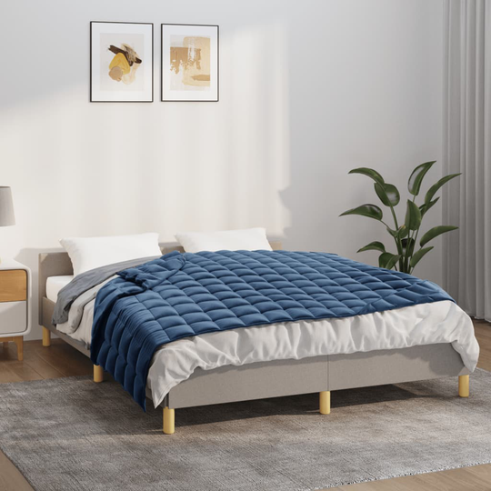 vidaXL Painopeitto sininen 120x180 cm 9 kg kangas