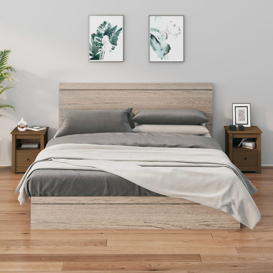 vidaXL Yöpöydät 2 kpl hunajanruskea 40x35x49 cm täysi mänty