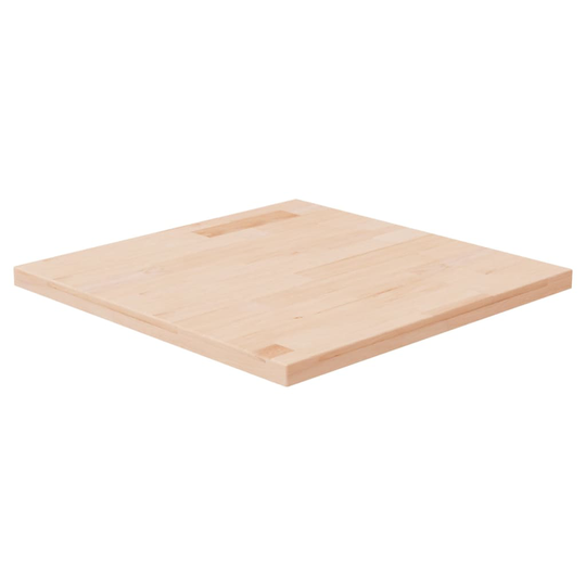 vidaXL Neliönmuotoinen pöytälevy 50x50x2,5 cm täysi tammi