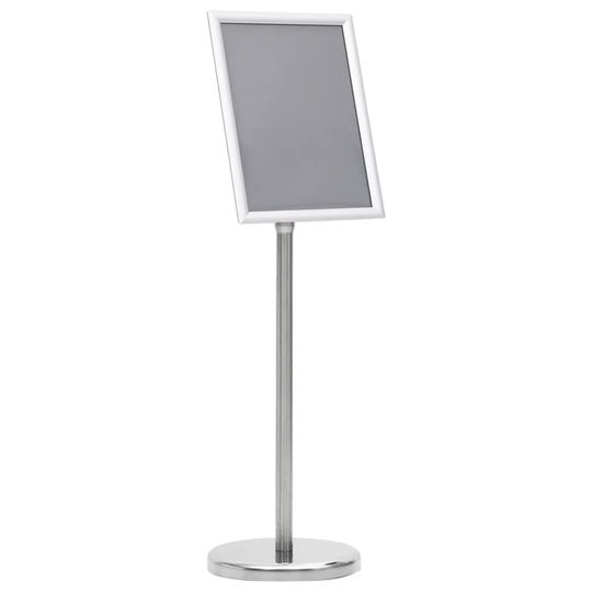 vidaXL A4 Julisteteline hopea alumiiniseos