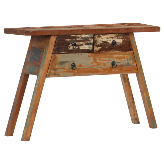 vidaXL Konsolipöytä 110x30x75 cm kierrätetty täyspuu