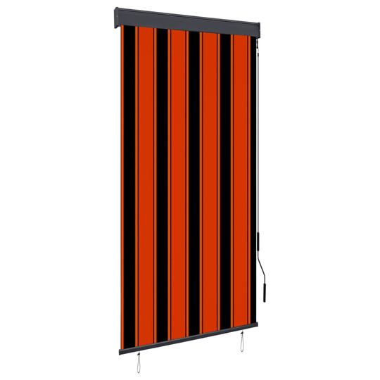 vidaXL Ulkorullaverho 80x250 cm oranssi ja ruskea