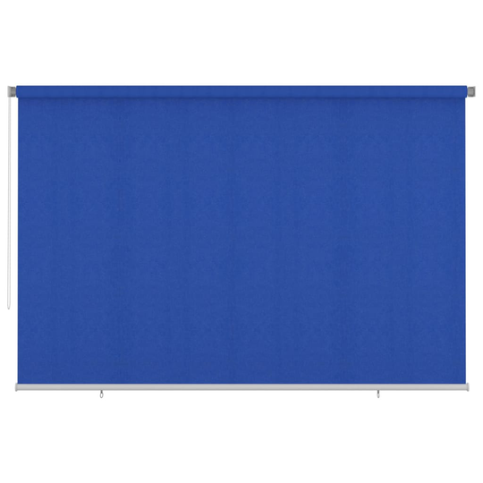 vidaXL Rullaverho ulkotiloihin 350x230 cm sininen HDPE
