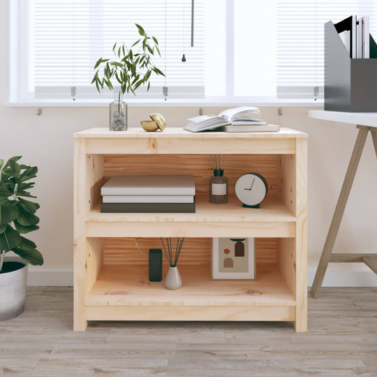 vidaXL Kirjahylly 80x35x68 cm täysi mänty