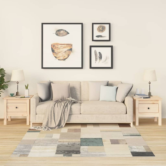 vidaXL Sivupöydät 2 kpl 40x40x39 cm täysi mänty