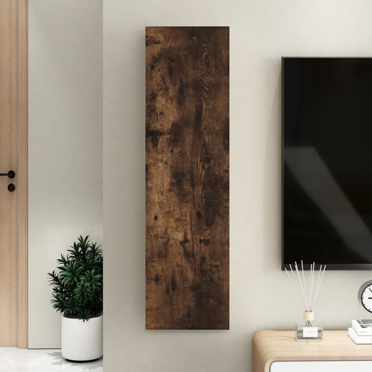 vidaXL Seinäkiinnitettävä TV-taso savutammi 30,5x30x110 cm