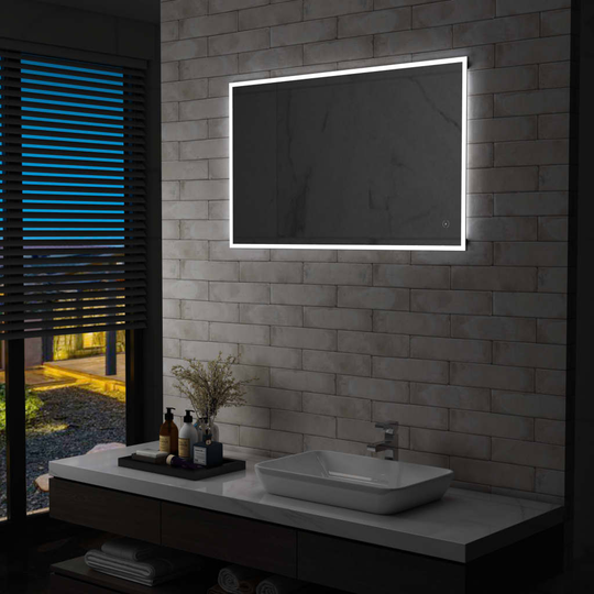 vidaXL Kylpyhuoneen LED-seinäpeili kosketussensorilla 100x60 cm
