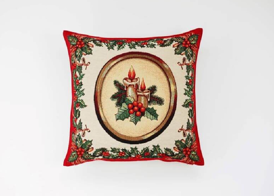 Koristetyyny Holly v.1 punainen 45x45 cm