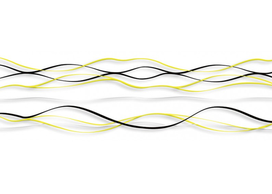 Keittiön välitila Yellow waves 260x60 cm