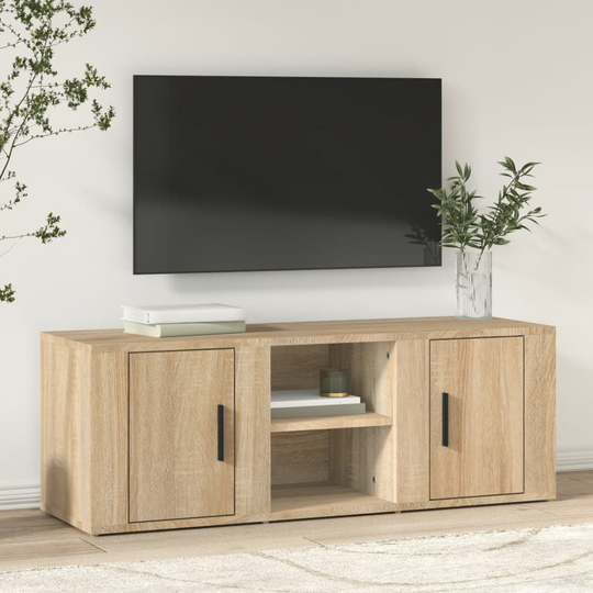 vidaXL TV-taso Sonoma-tammi 100x31,5x35 cm tekninen puu