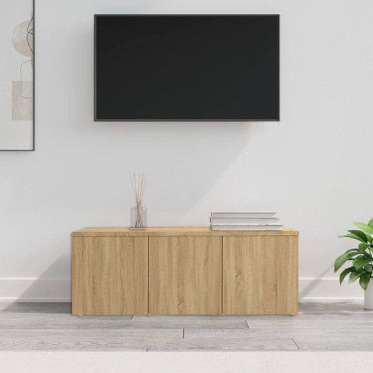 vidaXL TV-taso Sonoma-tammi 80x34x30 cm lastulevy
