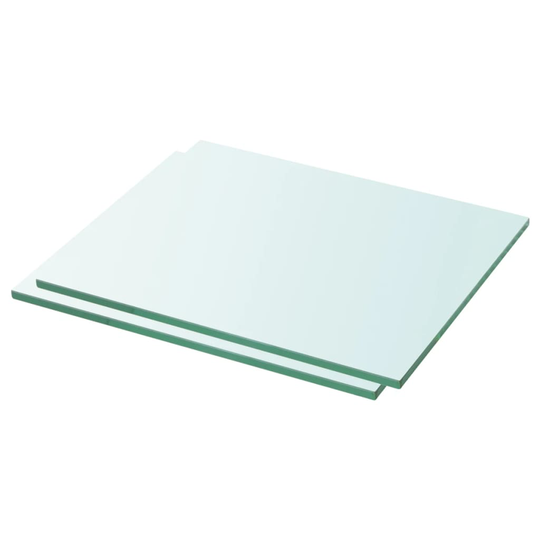 vidaXL Hyllyt 2 kpl kirkas lasi 30x20 cm