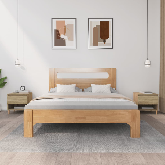 vidaXL Yöpöydät 2 kpl Sonoma-tammi 50x46x50 cm tekninen puu