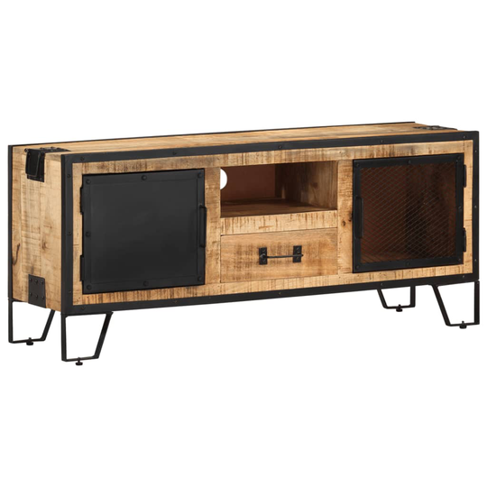 vidaXL TV-taso 110x31x46 cm karkea mangopuu